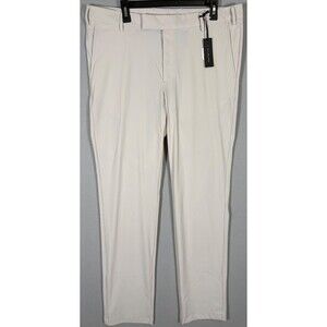 NWT J Hilburn Pants Mens 38x34 Beige Light Academia Business Performance Golf